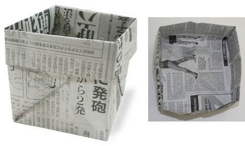 用紙折垃圾桶手工怎么折，學(xué)手工制作折紙垃圾桶